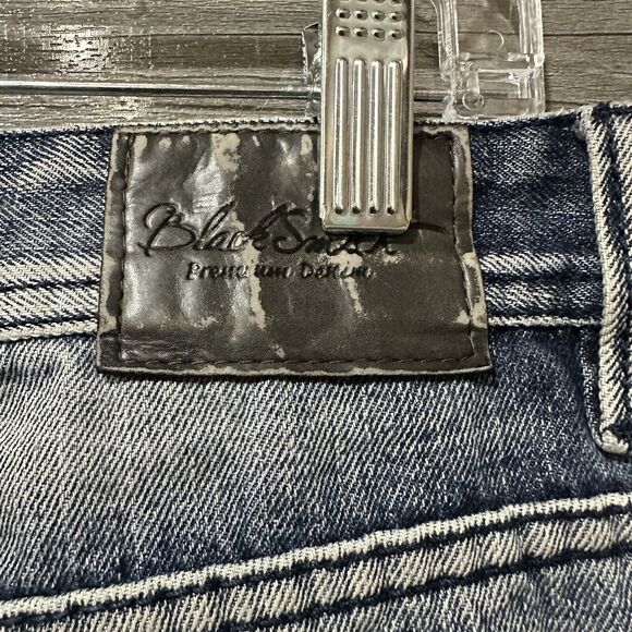 Black Smith Denim Shorts Mens 34 Y2k Style 12” Inseam Rn 92291 - Picture 6 of 8